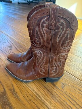 Ariat Classic kids Brown Leather Western Cowboy Boots